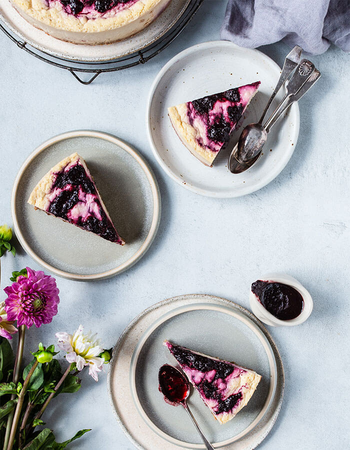 Recipe: »Chickpea Blueberry Cheesecake«