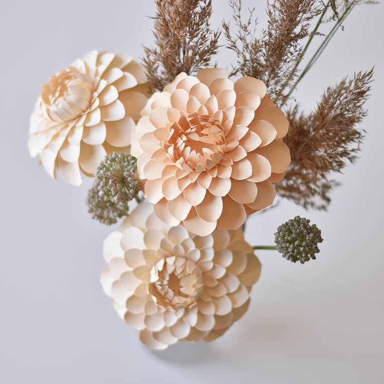 DIY »Papier Dahlien« von Silvia Raga