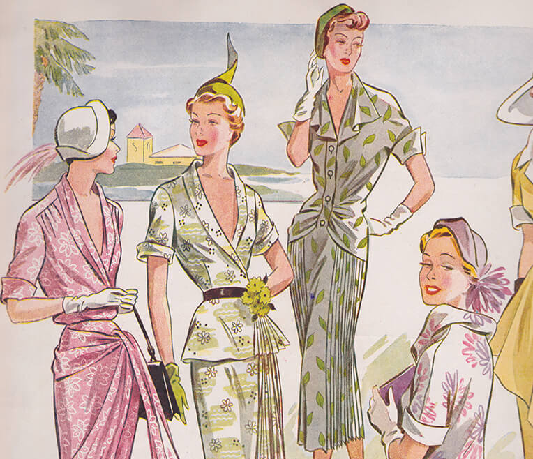 Blusige Zeiten – die Modemagazine der 1950er Jahre