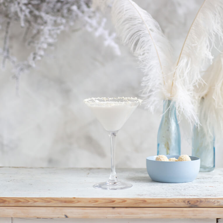 Cocktail-Rezept: »Weiße-Weihnacht-Martini«