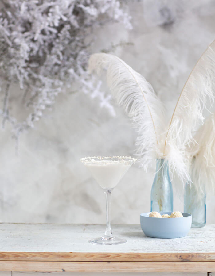 Cocktail-Rezept: »Weiße-Weihnacht-Martini«
