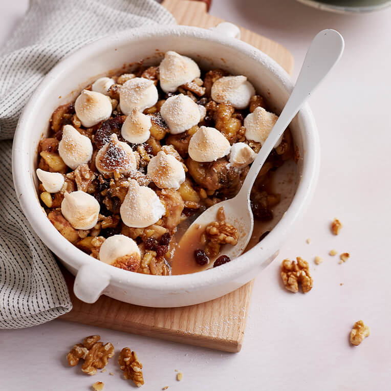 Rezept: »Bananen-Walnuss-Auflauf«