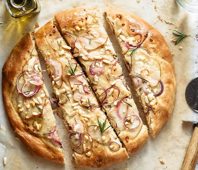 Recipe Pear & Feta Focaccia