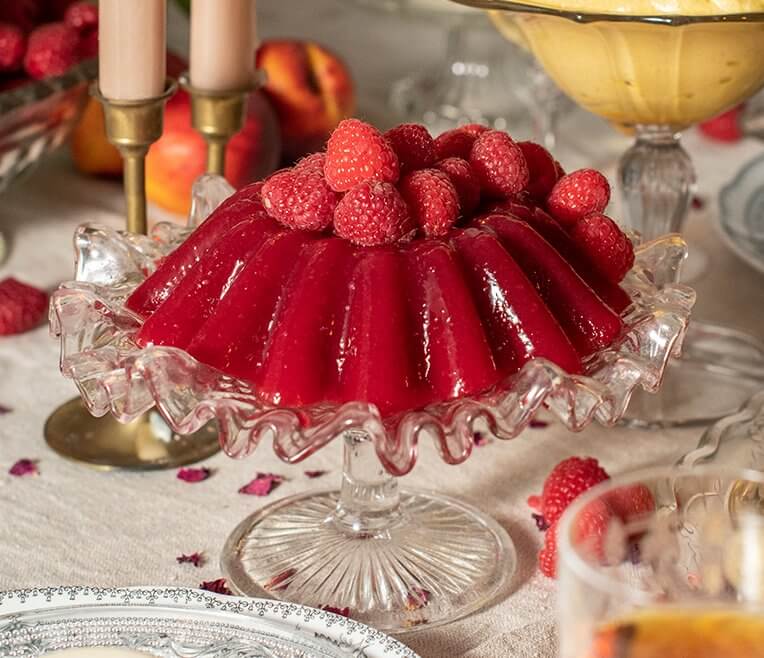 Recipe Raspberry Jelly with Marsala Zabaglione Mousse