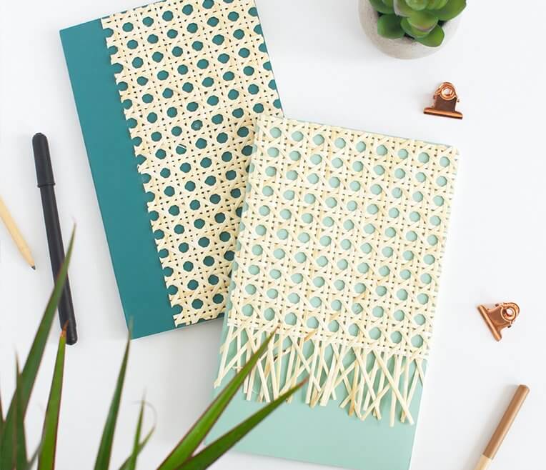 DIY »Notebooks with Rattan«
