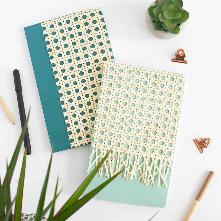 DIY »Notebooks with Rattan«