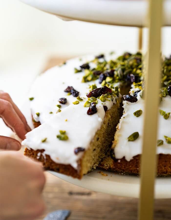 Easter Recipe Pistachio Semolina Cake