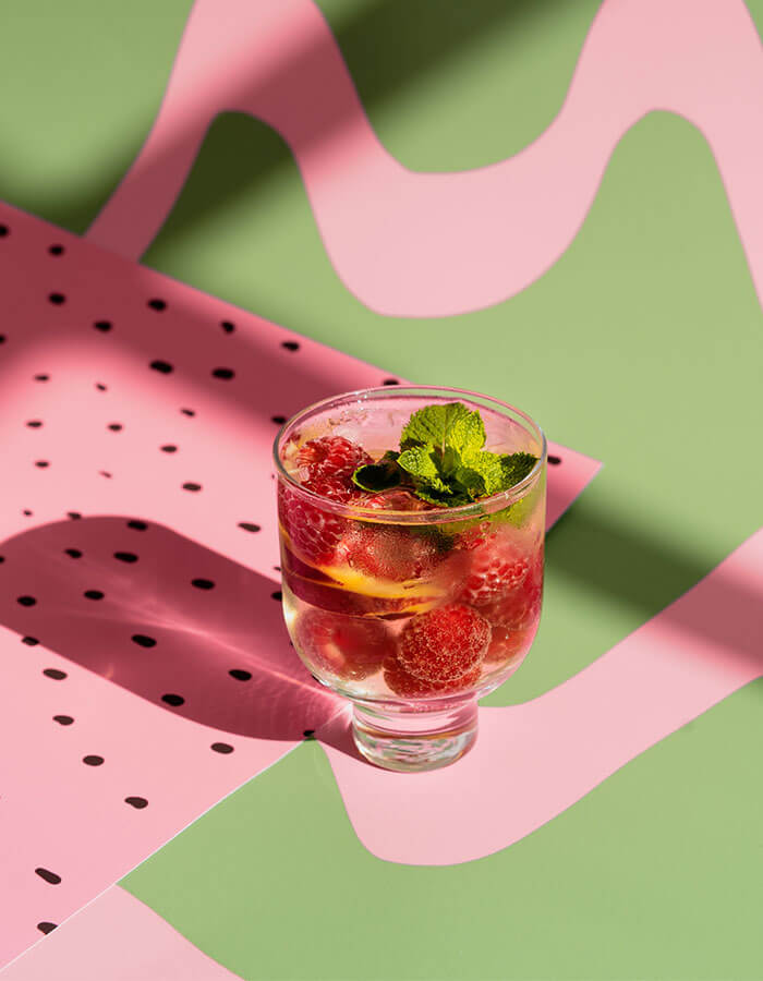 Rezept: »Himbeer-Pfirsich-Sangria«
