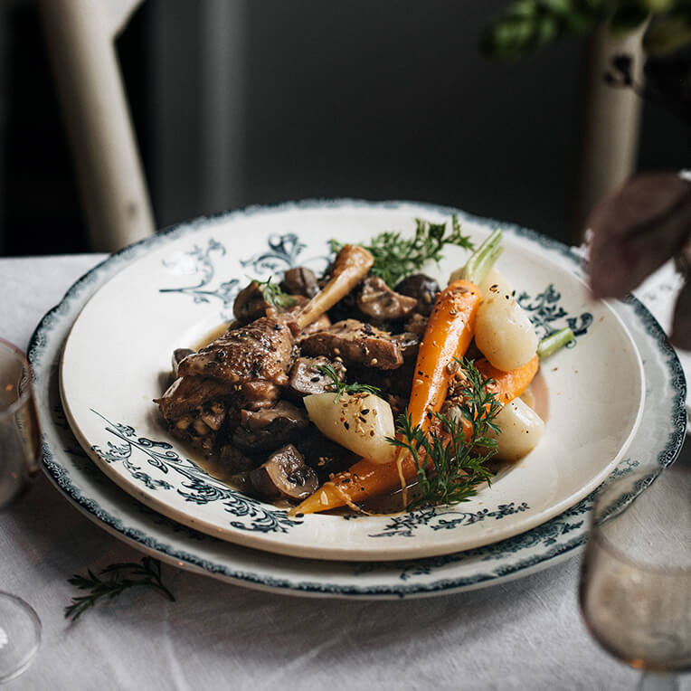 Rezept Coq au Vin Blanc