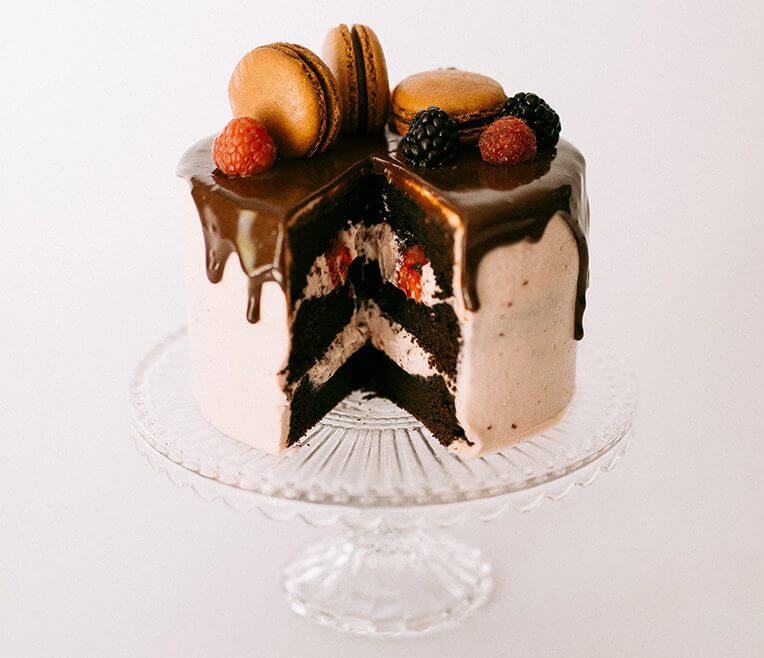 Chocolate-Raspberry Drip Cake Recipe