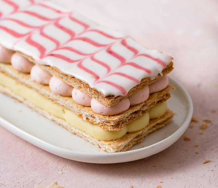 Recipe Orange and Raspberry Mille Feuille