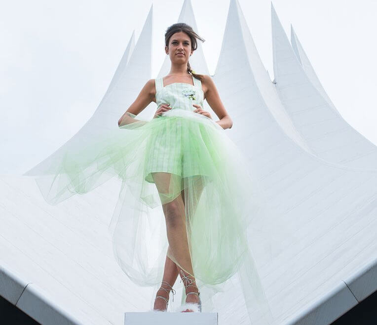 25/2 Light Green Tulle Gown