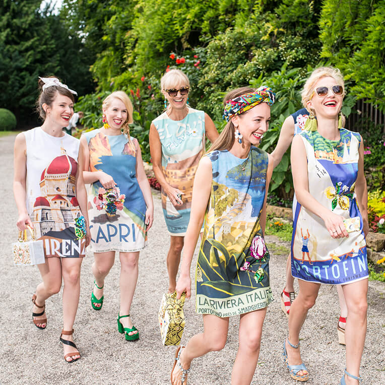 30-1 Postkarten-Shiftkleid