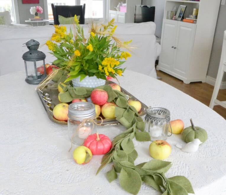 DIY „Tischgirlande aus Filz“